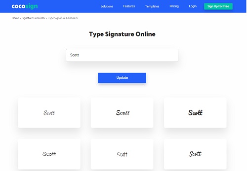 signature generator